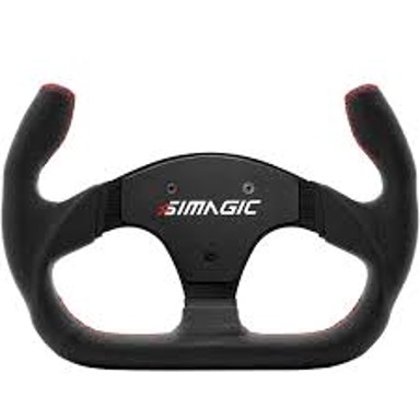 SIMAGIC Volan P-325C, 325mm, koža, izrezani dizajn, kompatibilan s QR70, aluminijska konstrukcija