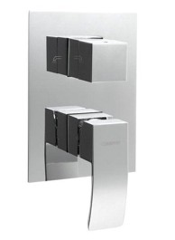 SAPHO Ugradbena tuš miješalica Ginko, 3 izlaza, krom