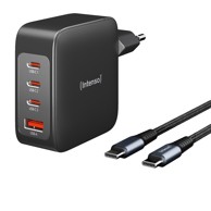 INTENSO Power Adapter W140 SET, 2x USB-C, 1x USB-A, uključujući kabel