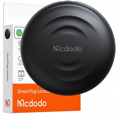 MCDODO Mini GPS lokalizator za auto bicikl ključeve i psa za Apple Find My, crna