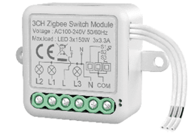 ZIGBEE Pametni prekidač Tuya CH15, s tri tipke