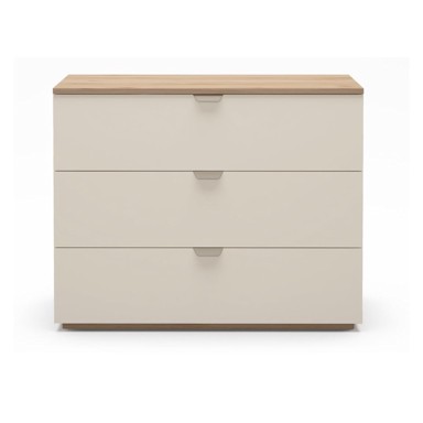 MARCKERIC Krem/u prirodnoj boji komoda u dekoru hrasta, 100x80x40 cm Dennis