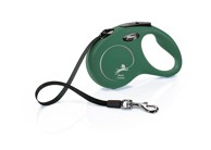 FLEXI Povodac New Classic S traka, maslinasta, 5 m