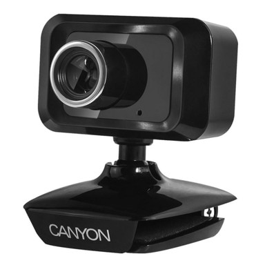 CANYON Web kamera CNE-CWC1, 1600 × 1200, USB 2.0, s mikrofonom, crna