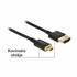 DELOCK HDMI kabel D-micro 3D 4K slim 1,5 m, crni, model 84782
