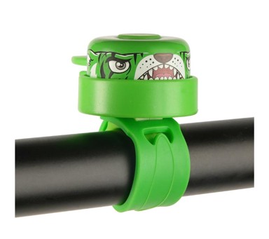 CRAZYSAFETY Zvono za bicikl, tigar uzorak, zeleno