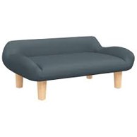 Dječja sofa, tamnosiva, 70x40x24 cm, tkanina