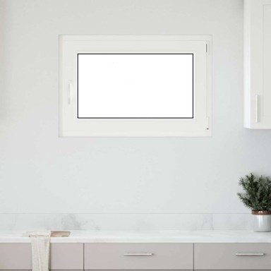 Prozor za podrum Risor 90 x 60 cm, PVC i staklo, trostruki sloj, naginjanje i okretanje desno, bijela