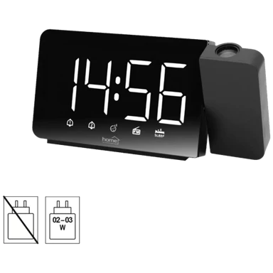 HOME Sat sa alarmom i projektorom, LED zaslon, FM radio - LTCRP03 66526