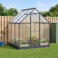 Vrtni staklenik 183,5 x 183,5 x 207 cm, antracit