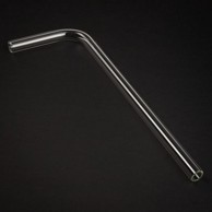 ALPHACOOL Cijev 90° HardTube, 16/11mm, borosilikatno staklo, 10/30cm, prozirno