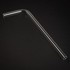 ALPHACOOL Cijev 90° HardTube, 16/11mm, borosilikatno staklo, 10/30cm, prozirno