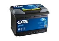EXIDE Akumulator 74Ah D+ EB740 27,8x17,5x19,0 (680A)