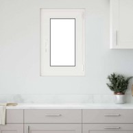 Prozor za podrum Risor 50 x 75 cm, PVC i staklo, dvostruki sloj, naginjanje i okretanje desno, bijela
