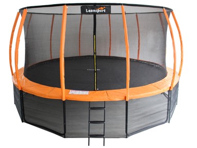LEAN SPORT Trampolin, 12 FT, crno-narančasti