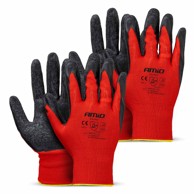 AMIO radne rukavice s latex premazom AMIO-04637, 4 kom (2 para), veličina 10, 2121X