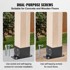 VEVOR Postolje nosač QBLZ-6in-4, 214 x 146 x 140 mm, crno
