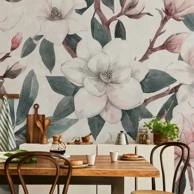 Foto tapeta Watercolor Magnolias, druga varijanta, 400x280 cm