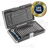 Bit set s gedorom, 10 mm, S2 steel, 72T CrV, 37 kom