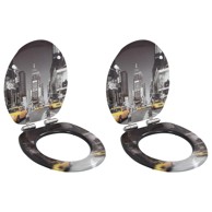 MDF Toaletna daska s mekim zatvaranjem 2 kom uzorak New Yorka