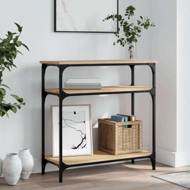 Konzolni stol 75x29x75 cm konstruirano drvo - sonoma hrast 1 75 cm