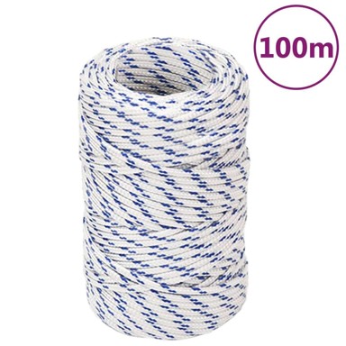 Brodski konop, bijeli, 2 mm, 100 m, od polipropilena