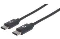 MANHATTAN Kabel USB 2.0, USB-C (M) na USB-C (M), 0.5m