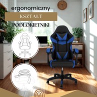 SPRINGOS Uredska stolica, crna i plava