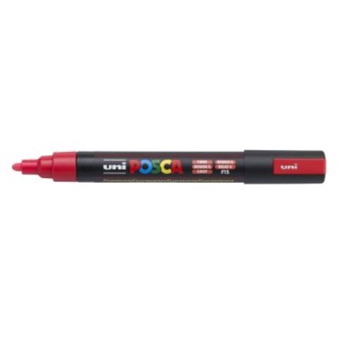 UNI POSCA Marker pc-5m, fluorescentno crveni