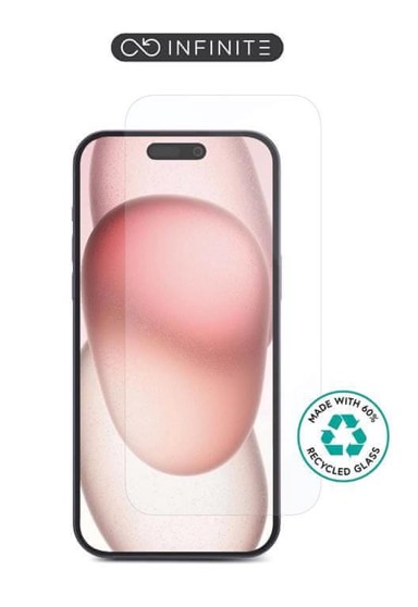 ESTUFF Zaštitno staklo za zaslon, iPhone 16 Plus / 15 Plus, Titan Shield, kaljeno staklo