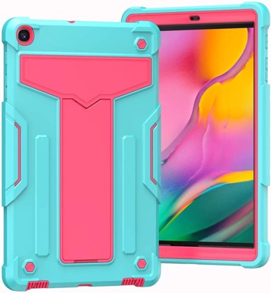 NIKCORP Hibridna zaštitna maska za Samsung Galaxy Tab A 8.0 T290, zeleno-ružičasta