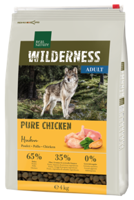 REAL NATURE Suha hrana za pse Wilderness Pure Adult, piletina, 4 kg