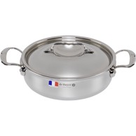 DE BUYER Plitki lonac s poklopcem Affinity 24 cm