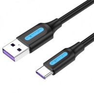 VENTION Kabel USB 2.0 A muški na C muški 5A 1M crni