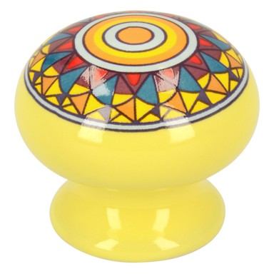 SIRO Ručka za namještaj okrugla žuta 39pf