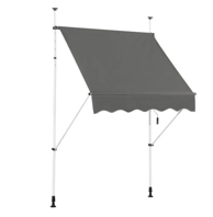 NORTHIX Proširiva tenda, 150 x 120 cm, siva