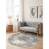 HANSE HOME Sivi/krem okrugli tepih ø 120 cm Gloria Lydia