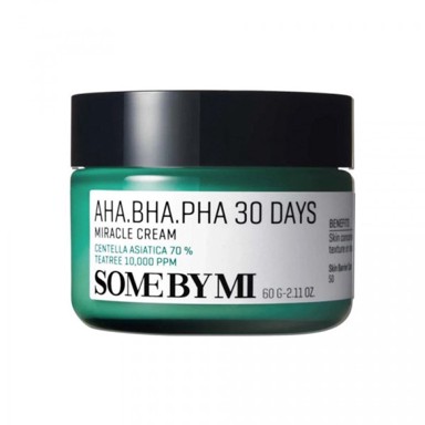 SOME BY MI Krema za lice s ekstraktom lista čaja i AHA, BHA, PHA kiselinama AHA-BHA-PHA 30 Days Miracle Cream 50 ml