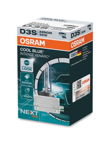 OSRAM Žarulja Xenarc Cool Blue Intense NEXT, do 150% više svjetla, do 45% bjelije, 6200K