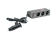 LAMPA Punjač usb duo 4 12/24v 3 utora+usb 39048