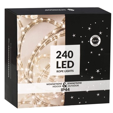 LED crijevo, 240 LED lampica, toplo svjetlo