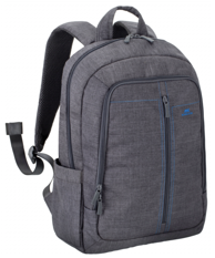 RIVACASE Ruksak za laptop 15,6, od platna 7560, sivi