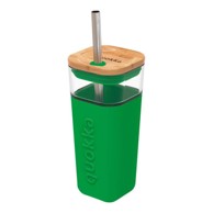 QUOKKA Šalica sa slamkom Liquid Cube 540 ml, zelena