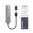 GRAUGEAR USB hub, 4 Ports, 2x USB-A, 2x USB-C, inkl. USB-C Adapter G-HUB2A2C-AC
