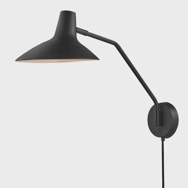 NORDLUX Zidna svjetiljka Darci, E14, IP20, crna
