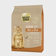 SELECT GOLD Hrana za mačke, Cat Hair&Skin Senior, perad s lososom, 2,5 kg