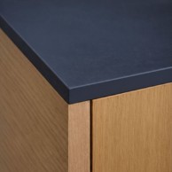 KOLM HPL Vodootporna kuhinjska radna ploča 0190AF, 81 x 60 cm, 12 mm, crna mat
