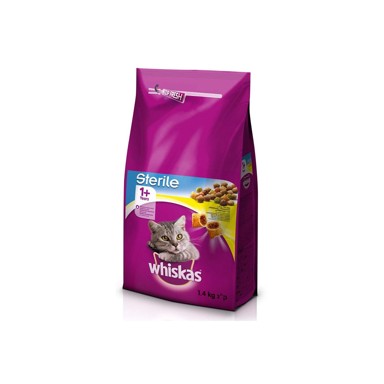 WHISKAS Sterile 1+ s piletinom 1,4 kg