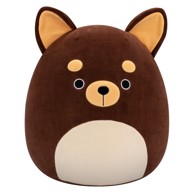 SQUISHMALLOWS Tamno smeđa čivava Barkevina, 35 cm