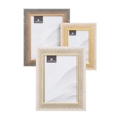 CASA SELECCIÓN Smeđi/u prirodnoj boji plastični stojeći/viseći okviri u setu 3 kom 19x24 cm 